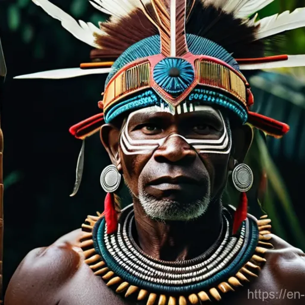 솔로몬 제도 부족 전쟁 역사 - Here are three detailed image prompts in English, inspired by the rich history of tribal warfare in ...