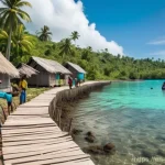 솔로몬 제도 국제 지원 단체 - **Prompt 1: Community Resilience Against Rising Tides**
    "A vibrant, wide-angle shot of a coastal...