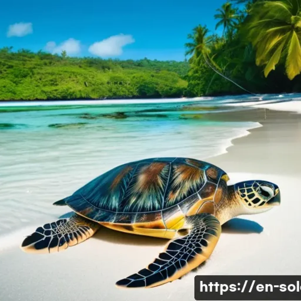 솔로몬 제도 해양 오염 문제 - **Prompt:** A high-definition, realistic photograph capturing a stunning, previously idyllic beach s...